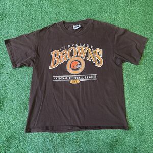 Vintage CSA Cleveland Browns Shirt Men’s XL 90s AFC NFL Short Sleeve Orange